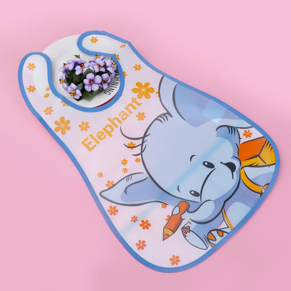 1Pcs Cartoon Animal Baby Bibs Waterproof Lunch Feeding Bibs Cute Cloth Towels Apron Kids Feeding Accessories