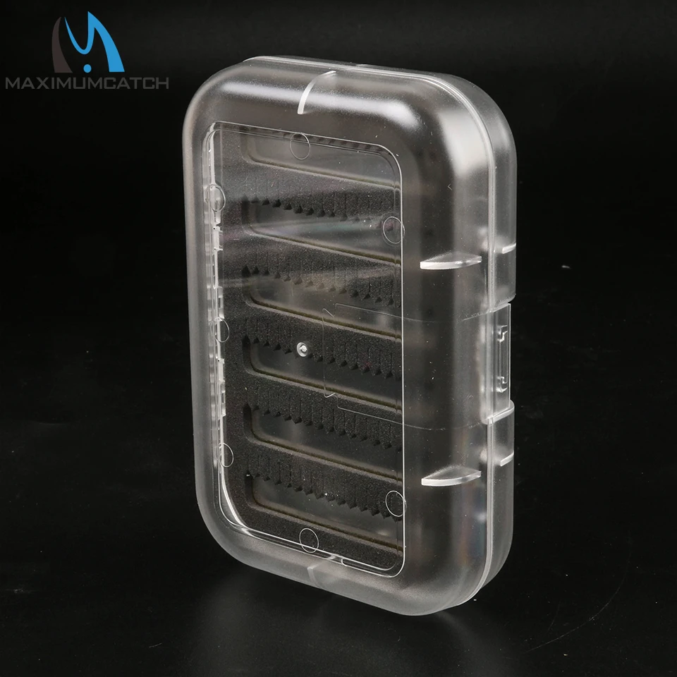 Пластиковый прозрачный качающийся лист Maximumcatch CBT Fly Box с тонким поролоновым
