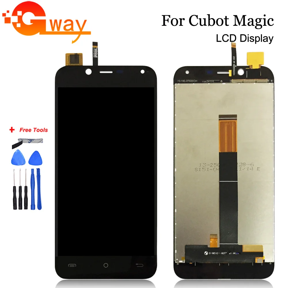 

ЖК-дисплей 5,0 дюйма для Cubot Magic, сенсорный экран 100%, протестированный экран с дигитайзером в сборе для Cubot Magic, сменный ЖК-дисплей с бесплатными...