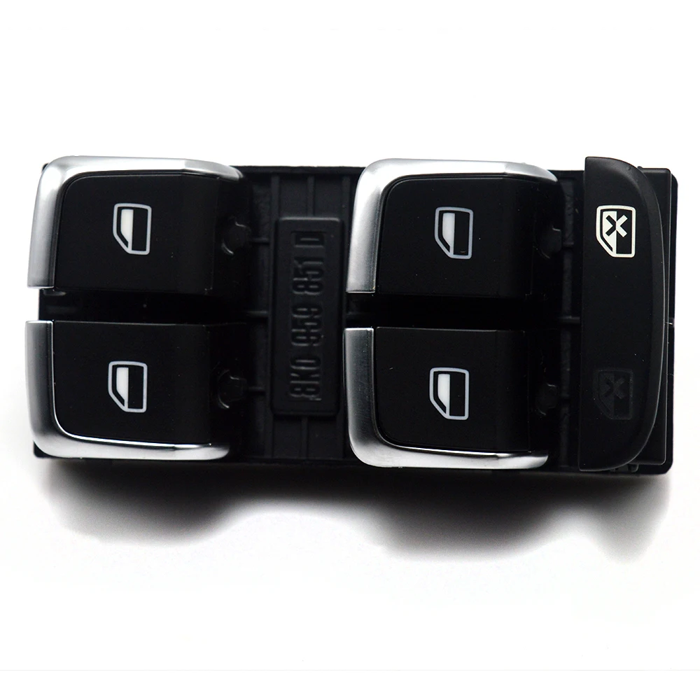 Для AUDI A4 S4 Q5 B8 Allroad A5 S5 8KD959851A 8K0 959 851D хромированные боковые Электрические кнопки
