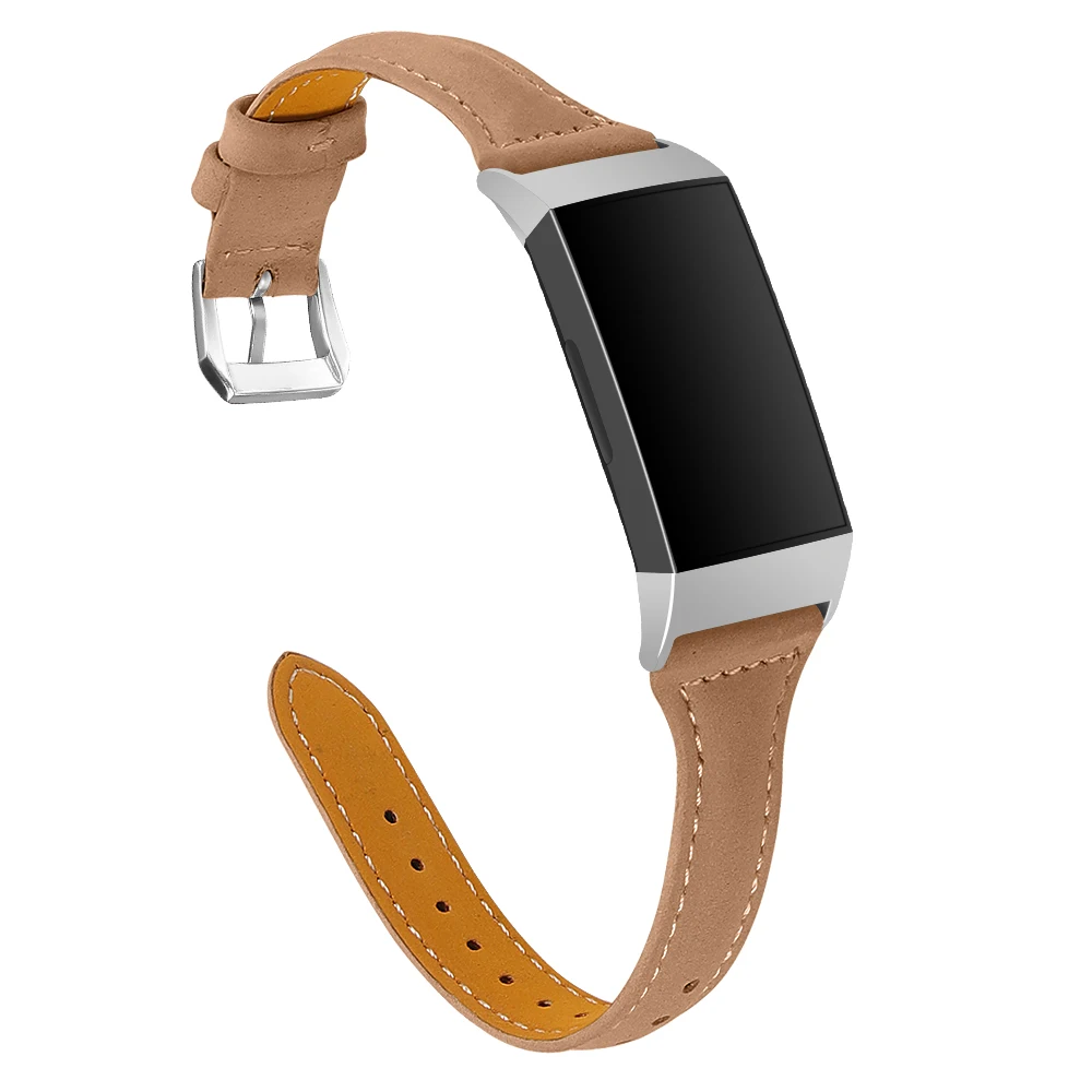 Joyozy для Fitbit Charge 3 Кожаный браслет ремешок для Fitbit Charge 3 фитнес-трекер Смарт-часы сменный ремешок