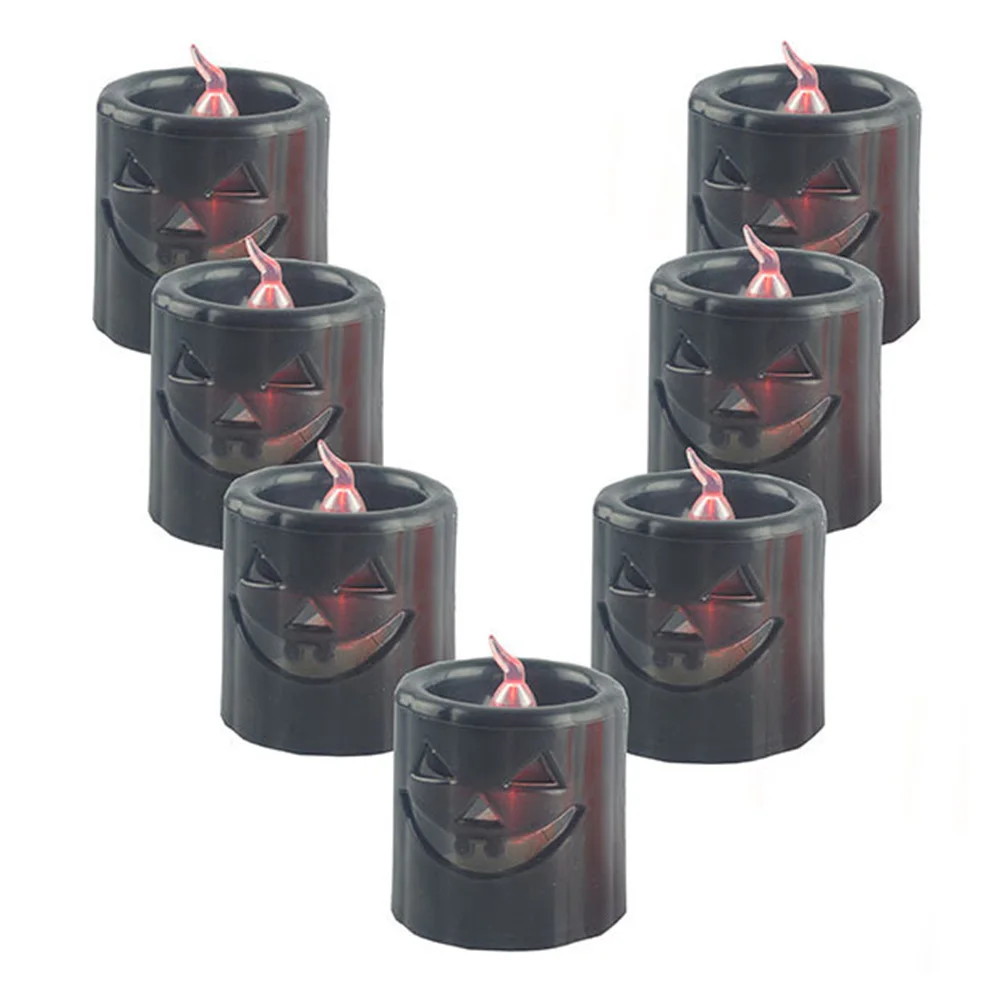 Украшение Led стол Holloween Ghost выдолбленная маленькая свеча свет дома вечерние тыквы