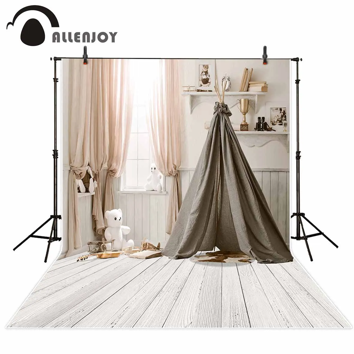 Фотофон Allenjoy для детской комнаты белый фон фотосъемки|Фон фотосъёмки| |