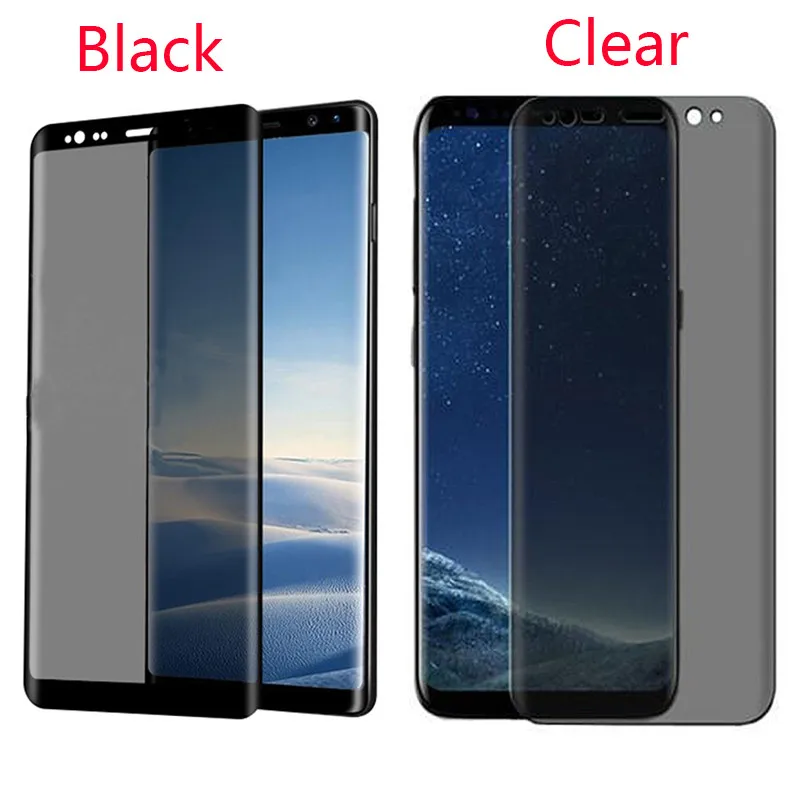 3D закаленное стекло для Samsung S9 S8 Plus Note 8 9 Защитная пленка полного покрытия экрана