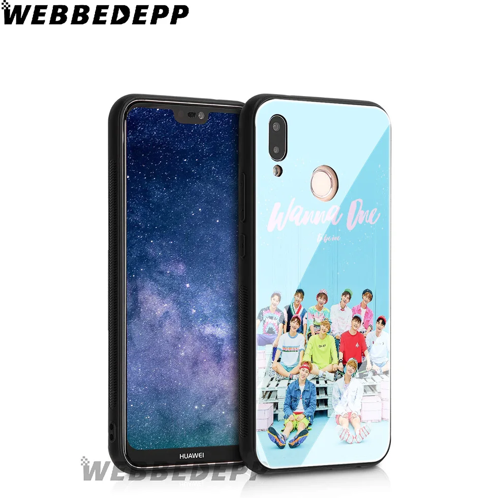 WEBBEDEPP Wanna One Music чехол из закаленного стекла для Huawei Mate 20 P20 P10 P Smart 2019 2018 и Honor 10 9 8X 7A