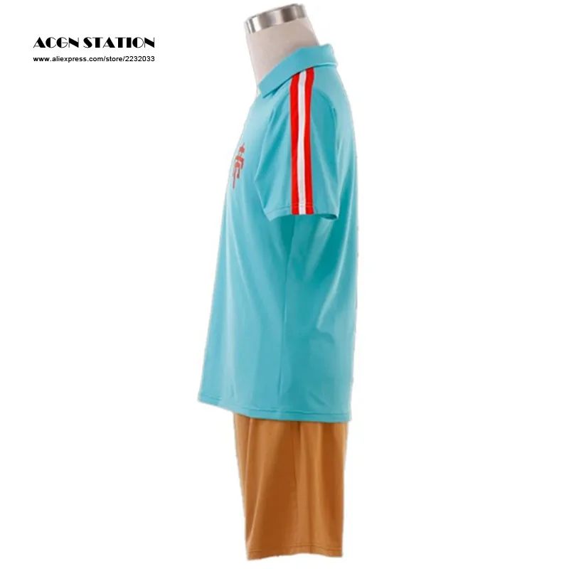 Free Shipping New Inazuma Eleven Imperial School Cosplay Costume Blue Summer Football Boys Trikot | Тематическая одежда и
