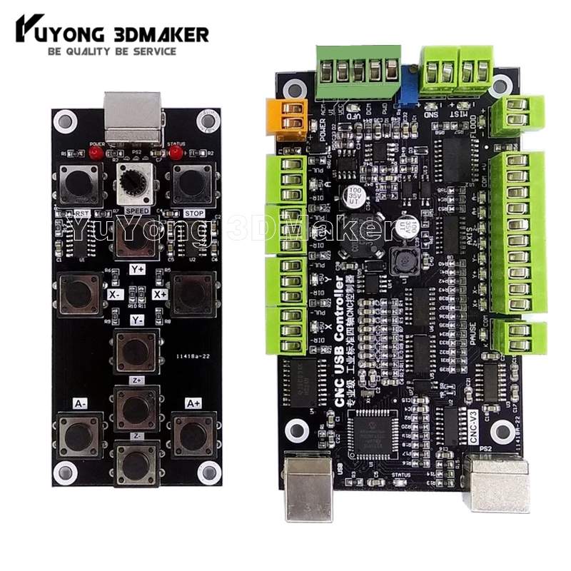 

Профессиональный промышленный стандартный дизайн USB CNC контроллер + руль