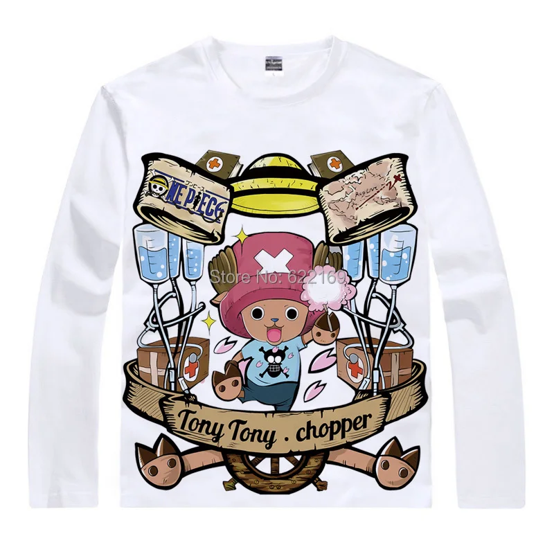 Футболка с изображением Луффи чоппера Робина костюм для косплея Мужская