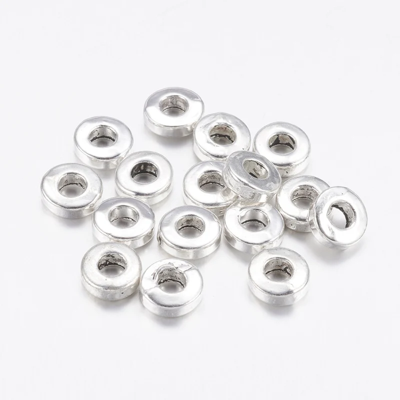 

1000pcs Tibetan Style Beads Spacers For DIY Jewelry Making Necklaces Bracelets Handicrafts Supplies Donut Mixed color 6x2mm