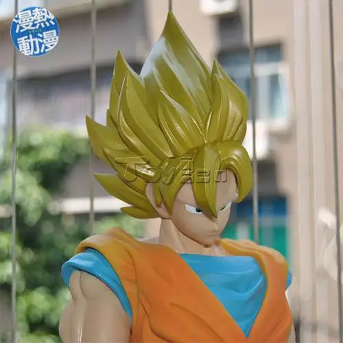 Горячая аниме ПВХ игрушечная фигурка модель Dragonball Z 36 см Супер Saiyan Сон Гоку
