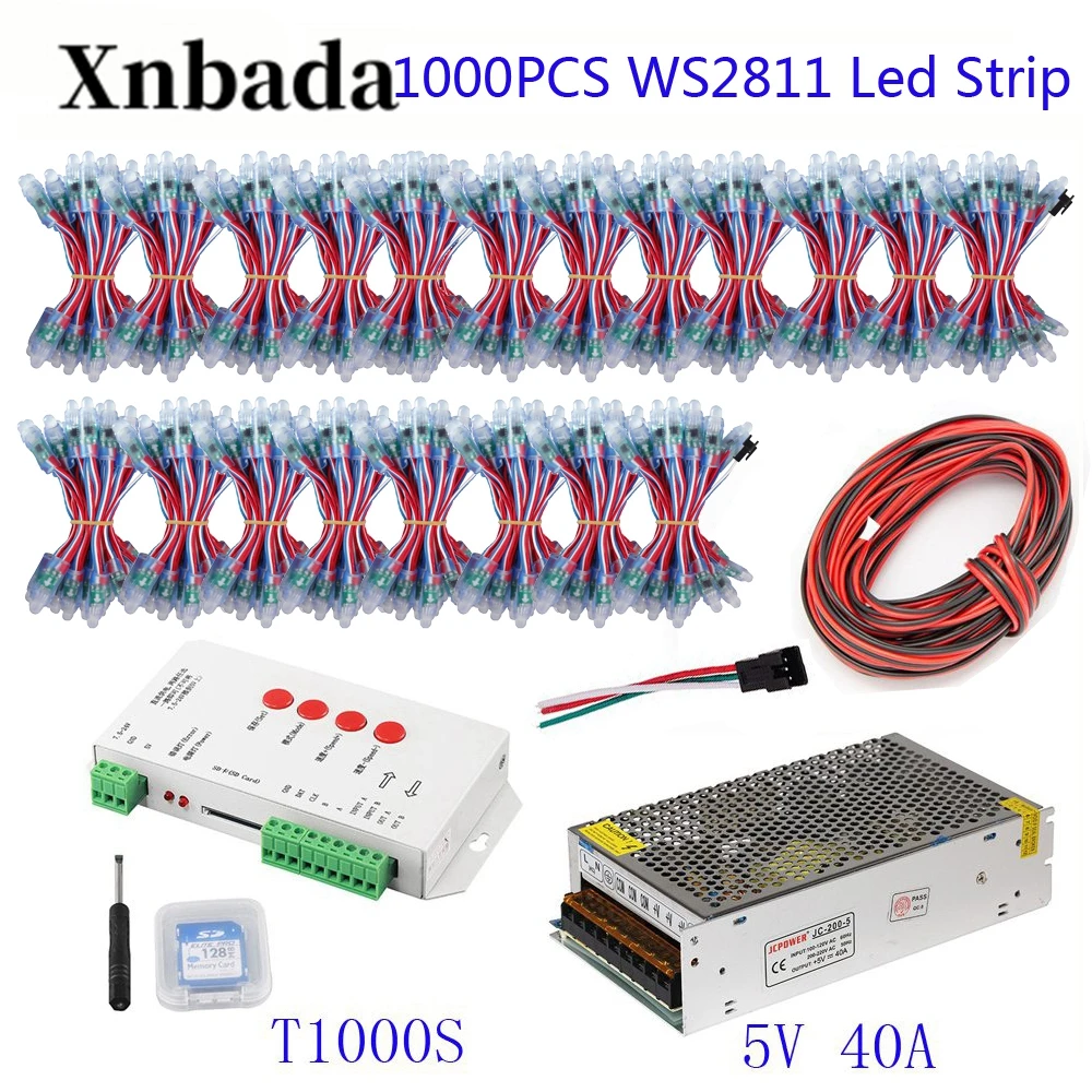 200 1000 шт 50 шт./лот WS2811 Модуль программируемый цветной Водонепроницаемый IP68 лампа