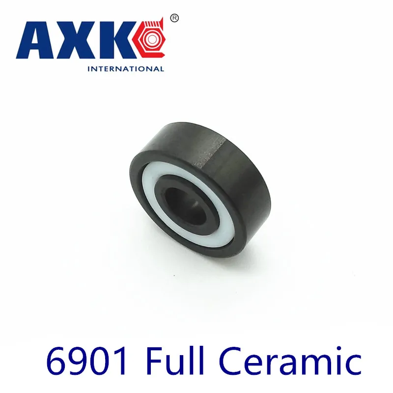 

Axk 6901 Full Ceramic Bearing ( 1 Pc ) 12*24*6 Mm Si3n4 Material 6901ce All Silicon Nitride Ceramic 6901 Ball Bearings
