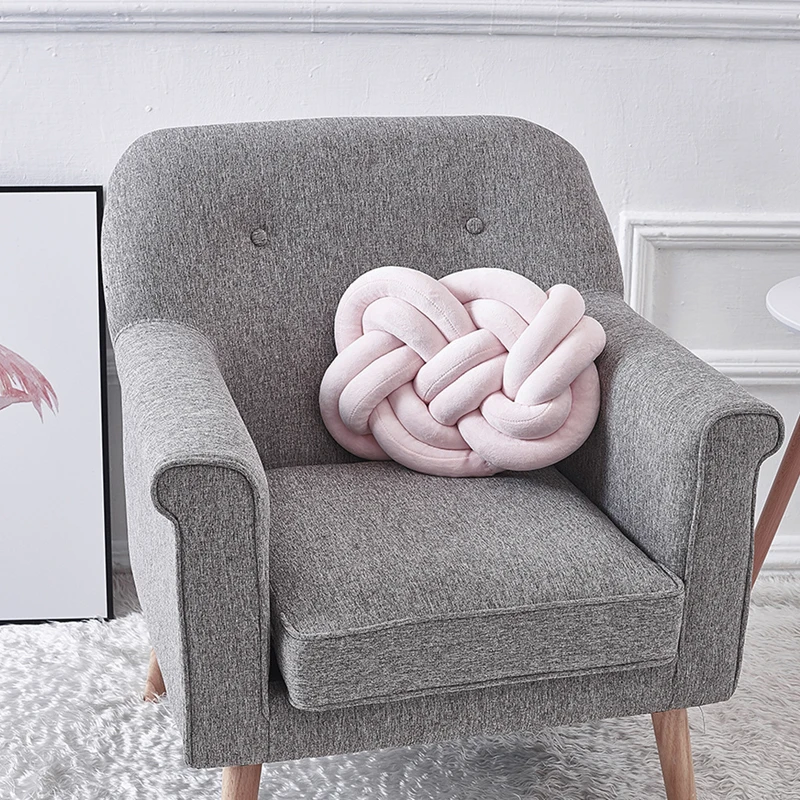 40x30 см завязанная подушка для автомобиля INS Knot Throw Pillow Baby Calm Sleep Dolls плюшевые мягкие игрушки для детей домашняя декоративная подушка
