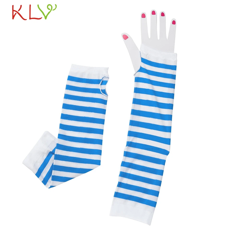 Женские и мужские длинные перчатки без пальцев для защиты запястья от солнца на