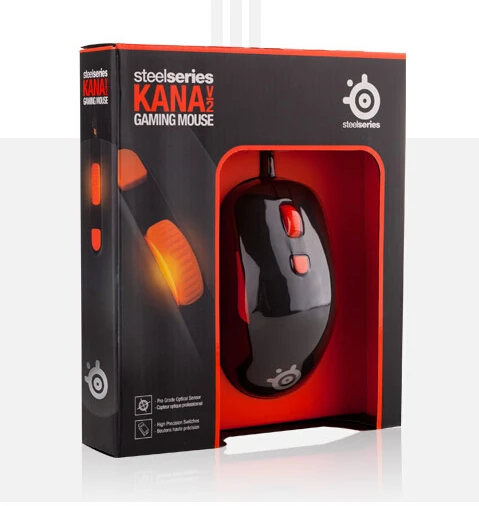 with retail package SteelSeries Kana V2 мышь оптическая игровая мышь и мыши гоночное ядро профессиональная оптическая игровая мышь - Цвет: with retail package