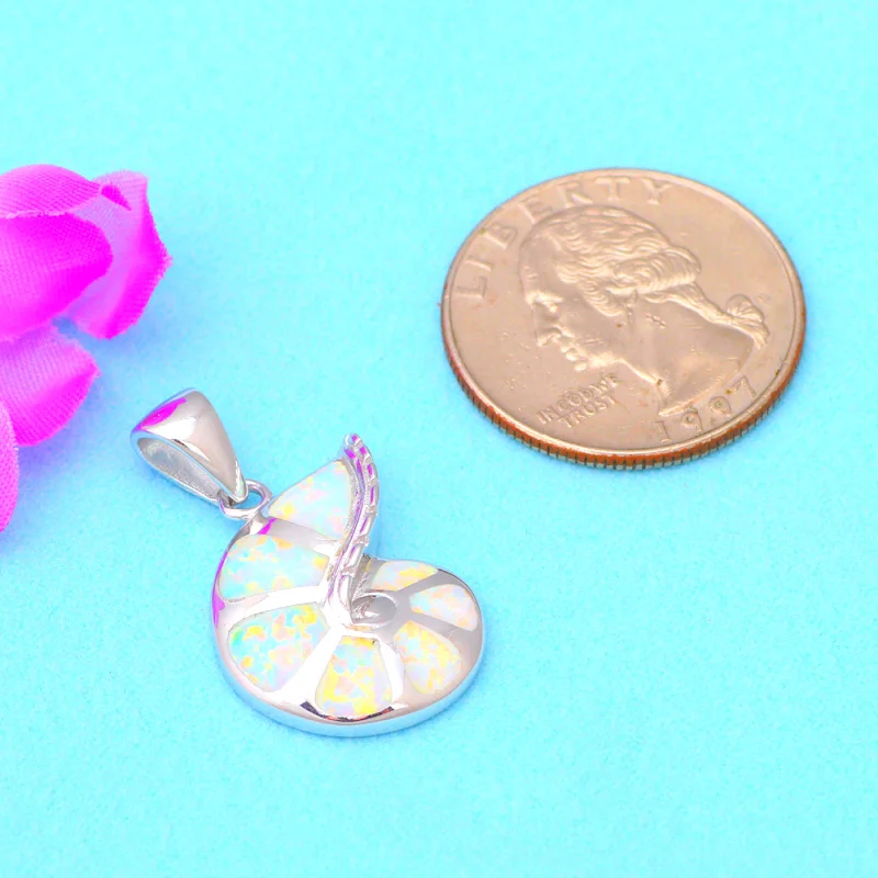 Рог дизайн Высокое качество Новый Белый огненный опал Подвески для женщин