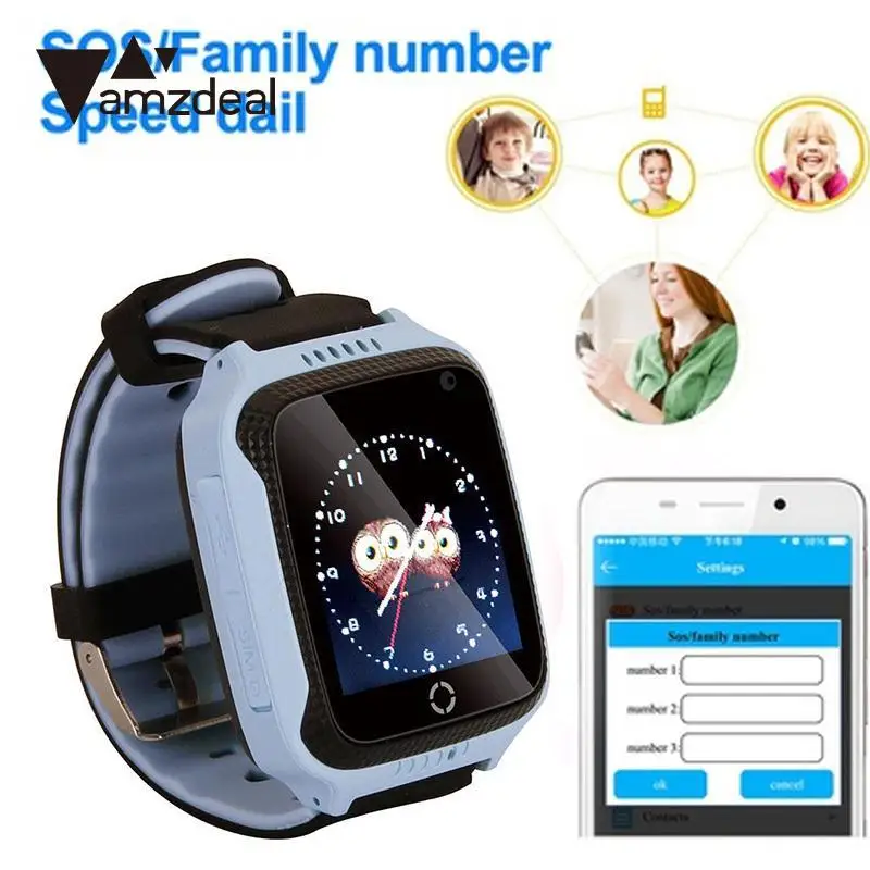 Amzdeal высокое качество 1 44 ''дюймовый смарт-часы трекер GPS SIM карта голосовой