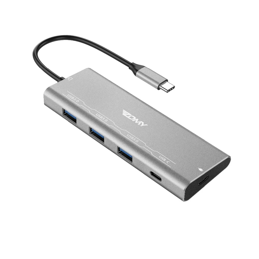 Zomy алюминиевый Портативный hdd док-станция type-C к TF SD карта адаптер usb-c USB 3 1