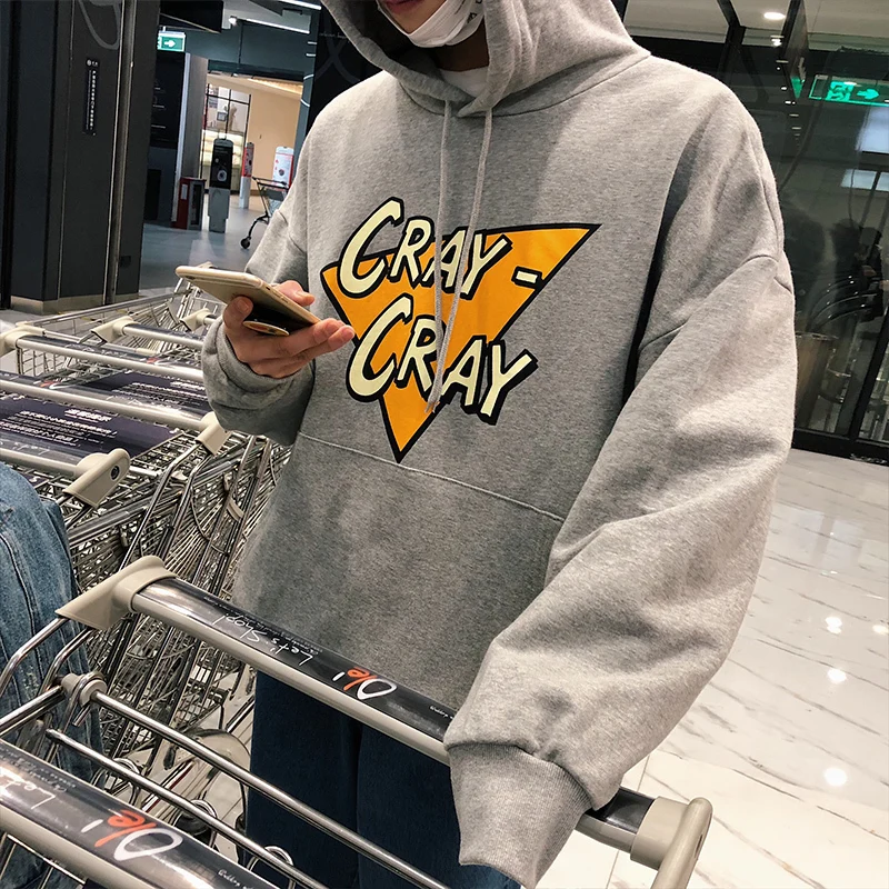 Новинка весны 2018 мужские пуловеры в Корейском стиле с буквенным принтом