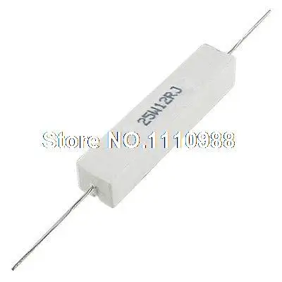 

2x Axial Ceramic Cement Power Resistor 12 Ohm 25W 12R