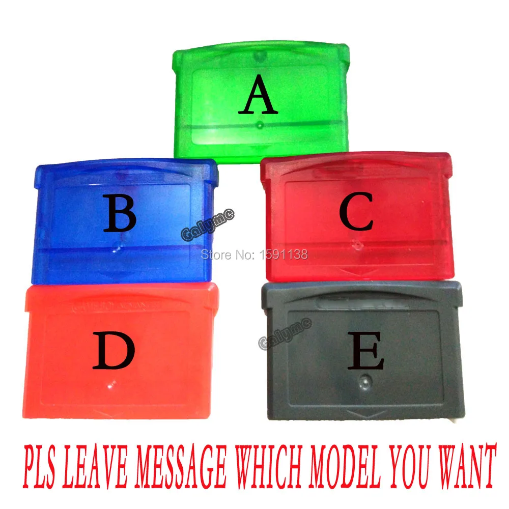 3 шт./лот лидер продаж многоцветная замена картриджа GameboyAdvance корпус для игровой