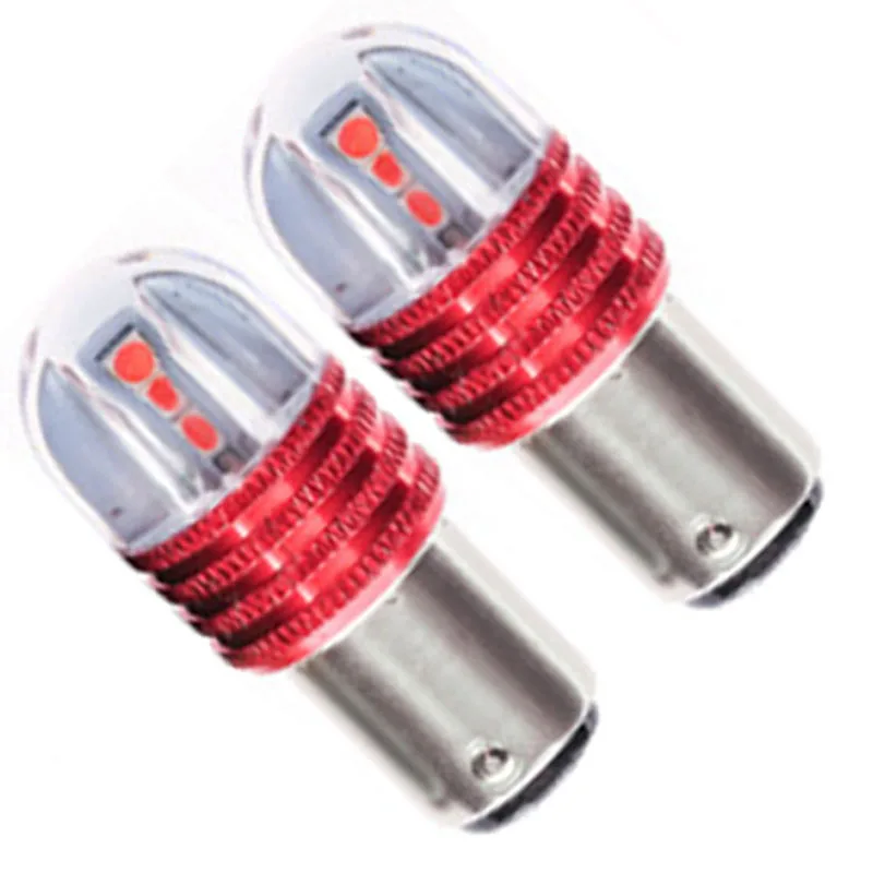 WTS 2 шт. 1157 Автомобильные светодиодные сигнальные лампы BA15D лампа BAY 15D 3030 6smd белый