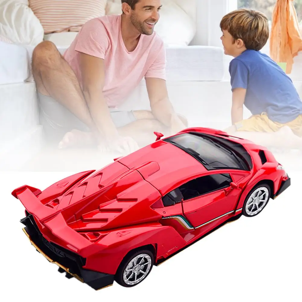 1:32 Veneno литая под давлением модель автомобиля звуковой светильник вытяните назад автомобиль игрушка автомобиль подарок на день рождения коллекционная игрушка