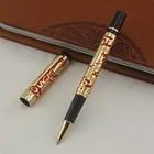 Подарочная ручка Jinhao с рисунком дракона, металлические шариковые ручки, роскошные металлические шариковые ручки с восточным драконом