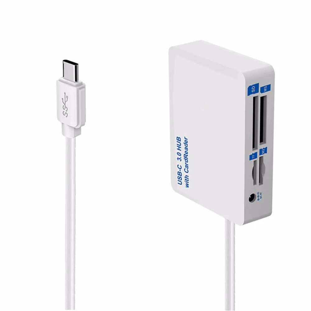 Концентратор USB 3 0 Type C концентратор OTG с 2 портами и 4 слотами для карт памяти SD/TF/MS/M2