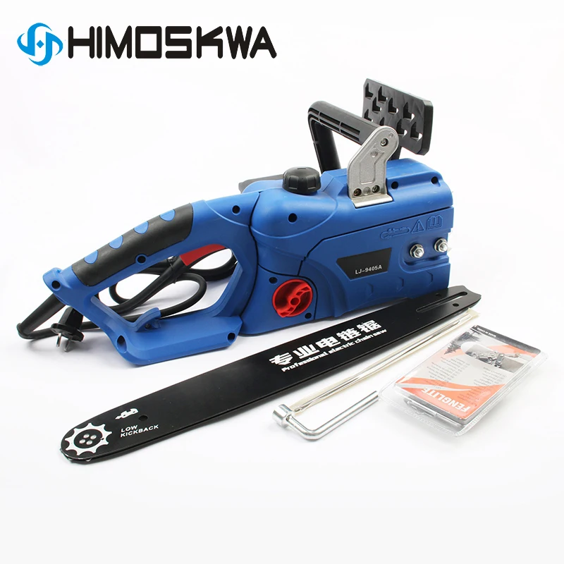 HIMOSKWA 2400w Electric saw household logging saw electric chain saw multi - purpose woodworking tools