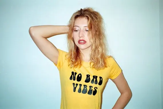 Футболка Sugarbaby No Bad Vibes Винтажная футболка рубашка 70-х мир и любовь Woodstock унисекс