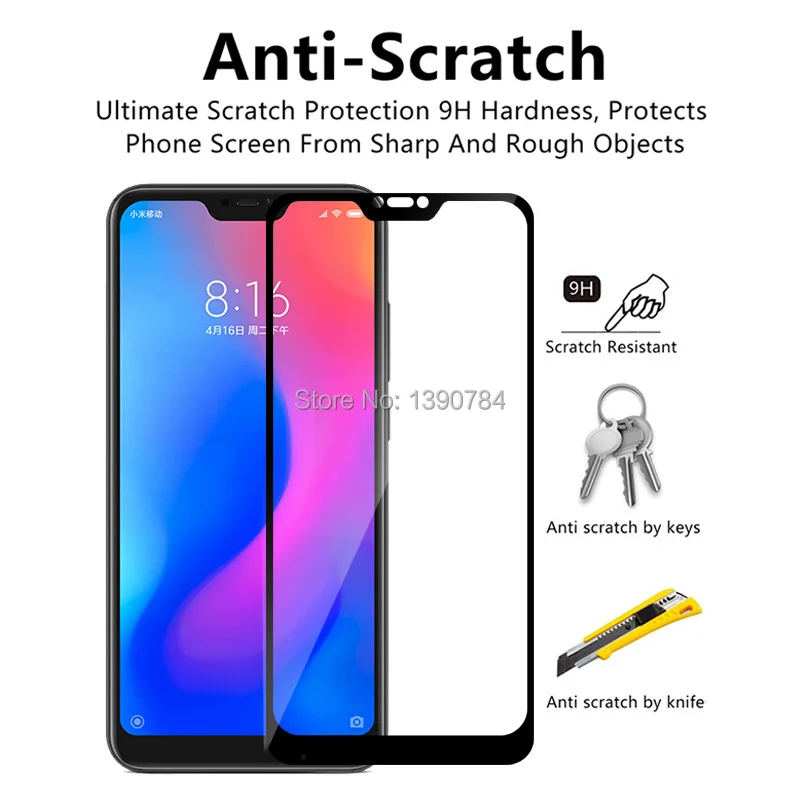 2.5D полное покрытие закаленное Стекло для Xiaomi Mi A2 Lite 5 84 &quotЭкран протектор A2Lite