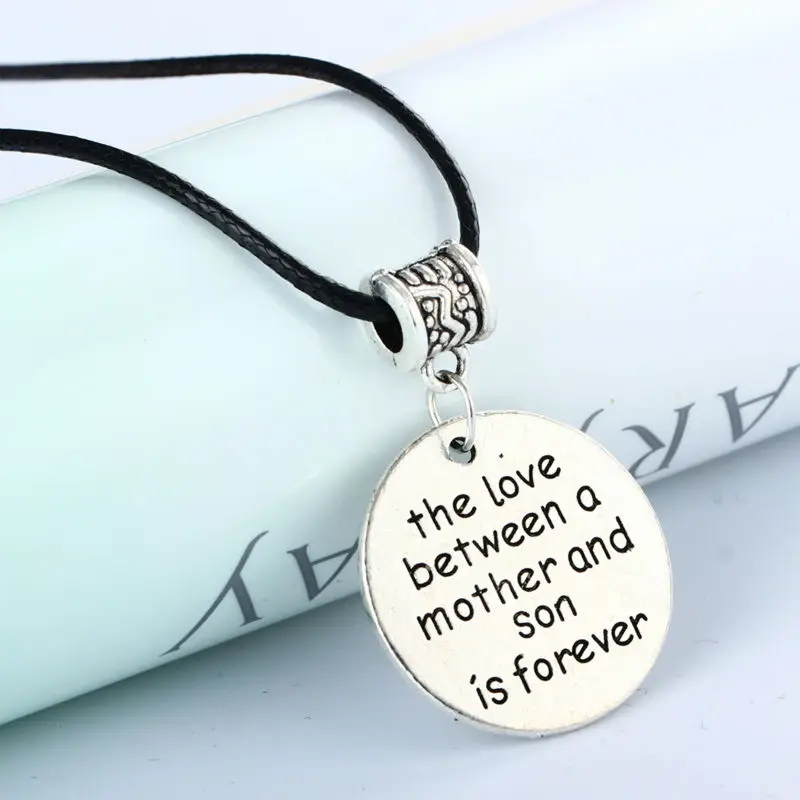 Подвески для мамы с гравировкой любовь между мамой и сыном|collar a|women jewelrypendant necklace |