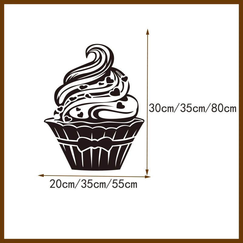 Наклейка s Cupcake Cuisine виниловая наклейка на стену обои настенная наклейка художественная кухонная плитка наклейка домашний Декор украшение дома DD0354
