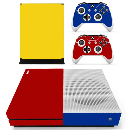 Ys-xboxoneS-0077 Хромированная Золотая наклейка на кожу для Xbox One S консоль и контроллеры для Xbox One тонкая кожа стикер s винил - Цвет: Ys-xboxoneS-0077