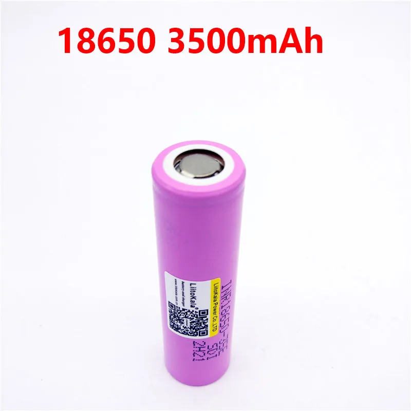 Liitokala для samsung 18650 3500 мАч 13A разряда INR18650 35E INR18650-35E Батарея li-ion 3 7 В аккумуляторная |