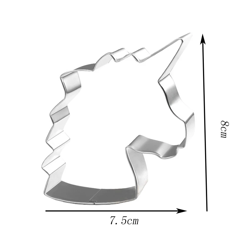 1 шт. Единорог головка резак для печенья инструменты украшения тортов из мастики