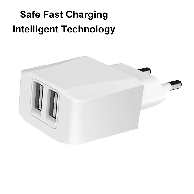 Дорожное зарядное устройство с двумя USB-портами 5 В 2 1 А | Мобильные телефоны и