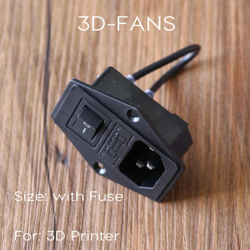 

1Piece 3 in 1 Fuse Power Supply Socket For Makerbot Ultimaker 15A free shipping