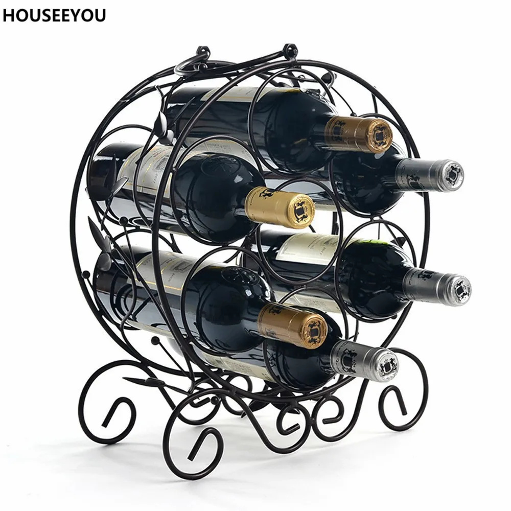 Железный Арт 7 Чехлы для бутылок красного вина держатель полка аксессуары барной