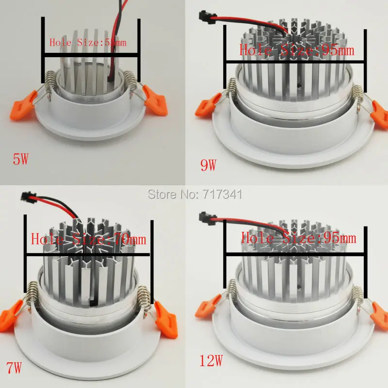 Бесплатная Доставка Светодиодный Потолочный Светильник Даунлайт Потолочная