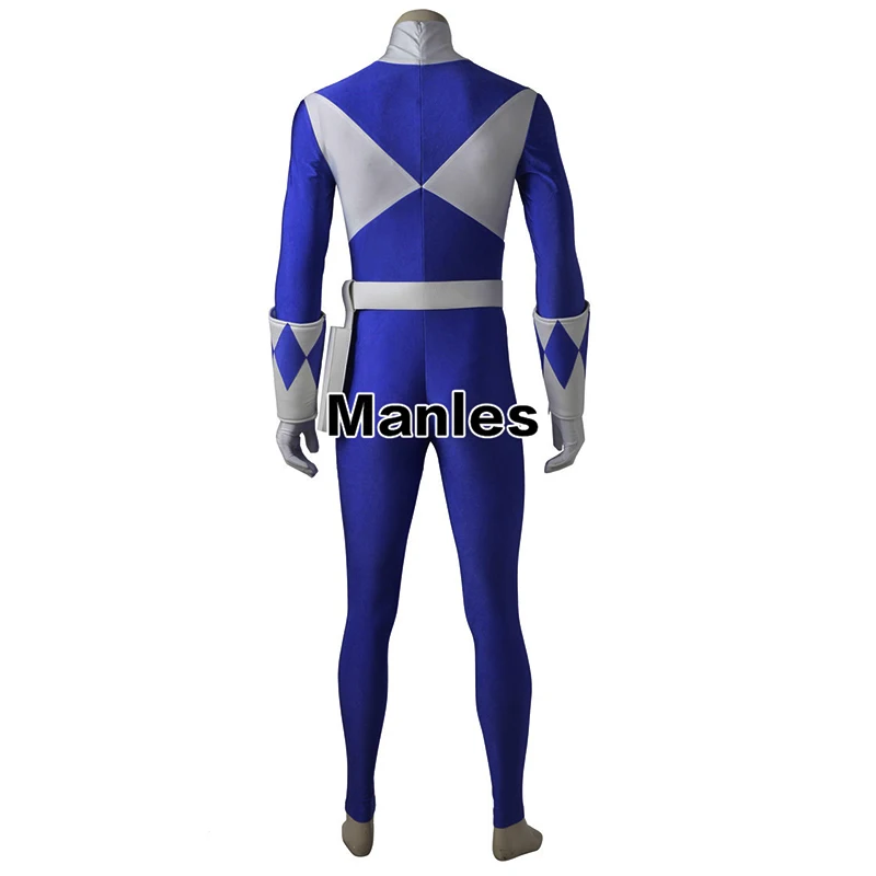 Costume For Dan Tricera Ranger Bodysuit Zyuranger Cosplay Onesies Blue Jumpsuit Halloween Carnival Clothes Cosplay Adult Men