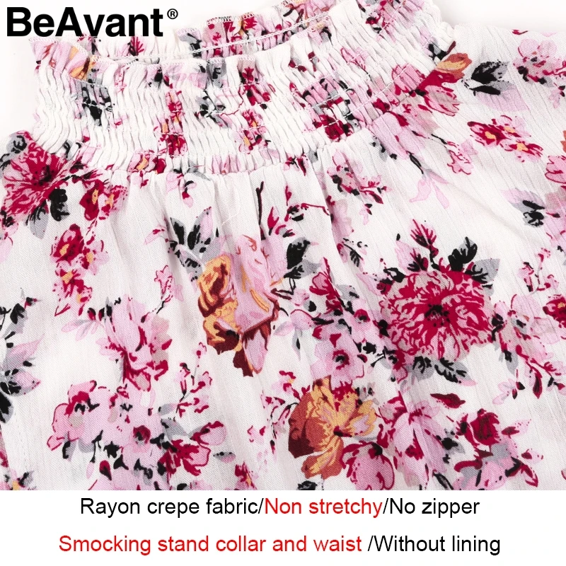 BeAvant Boho короткое платье с цветочным принтом женское повседневное пляжное