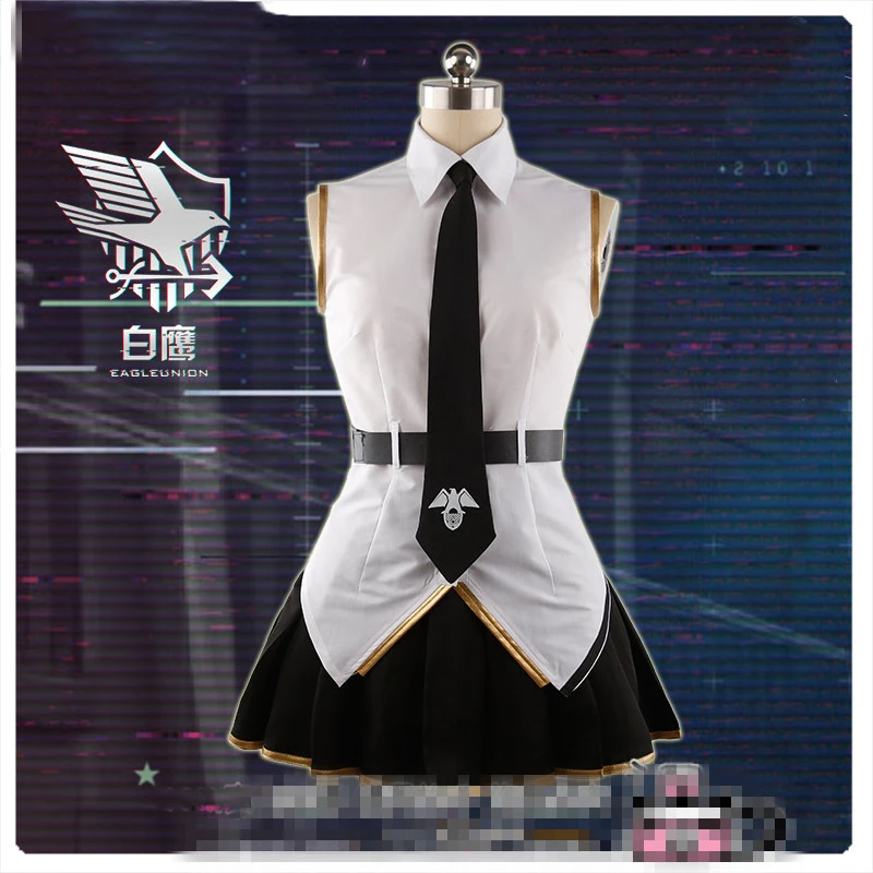 

[Customized] Anime! 2018 New Hot Game Azur Lane Enterprise Eagleunion Fleet B Battle Suit Uniform Cosplay Costume Free Shipping