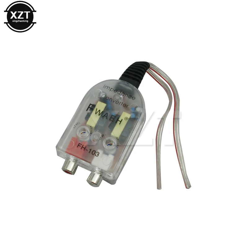 Адаптер для переходника на RCA с высоким и низким разъемами автомобильный линейный аудио комвертер усилитель