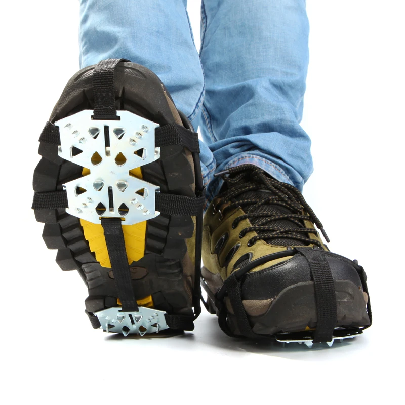 Новая пара из нержавеющей стали 24 зубца захват для льда уличный альпинизм туризм