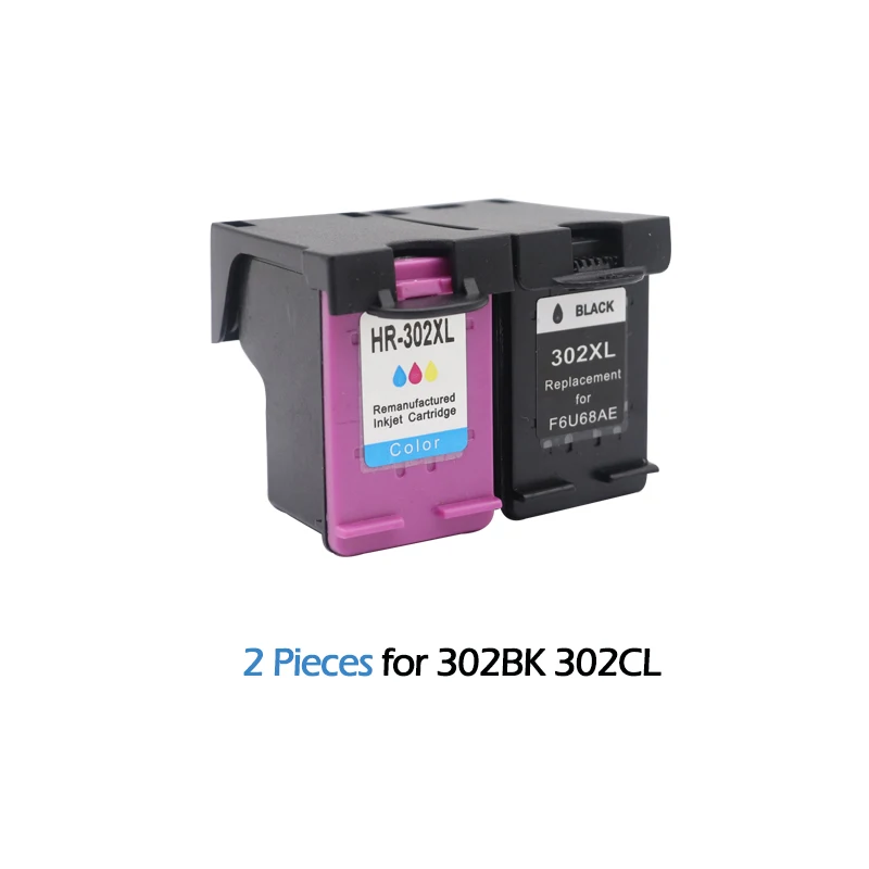 Для HP 302 2 шт. совместимый картридж с чернилами для XL зависть 4520 Deskjet 1110 2130 1112 3630 3830