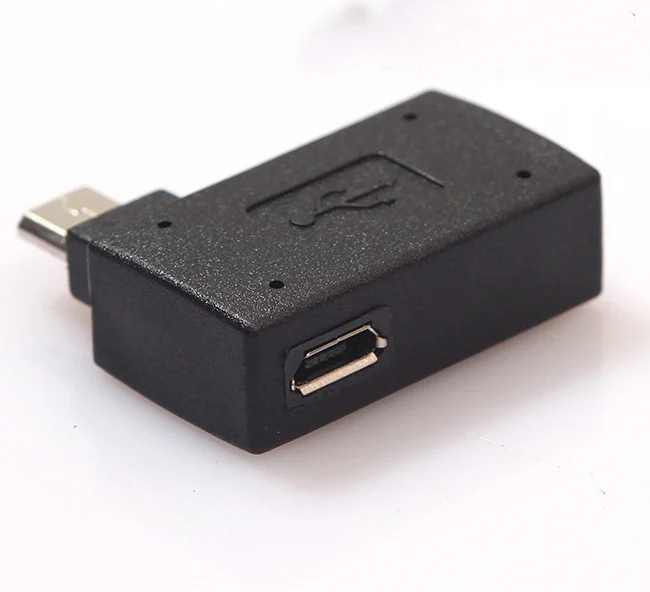 90-градусный микро-USB OTG Хост адаптер конвертер с Micro USB портом питания | Компьютеры