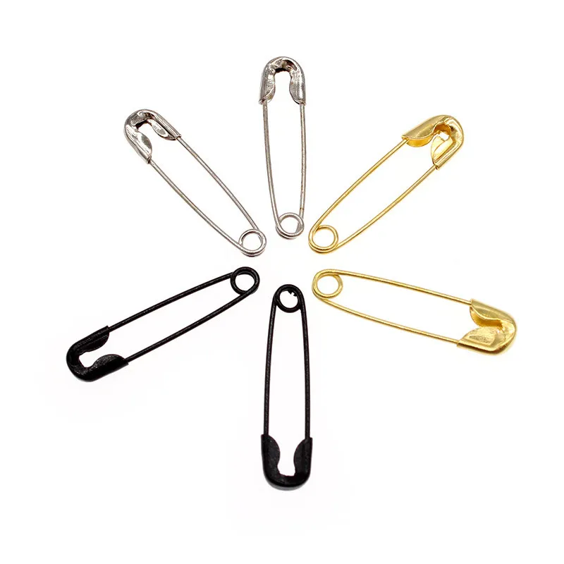 

2000 pcs MINI black NICKEL PLATED SAFETY PINS SIZE 4/5'' length (18mm)