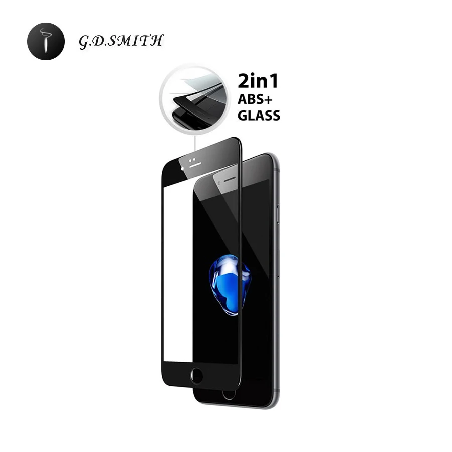 G. D. SMITH 3D мягкий край протектор экрана из закаленного стекла для Apple iPhone 7 8 Plus